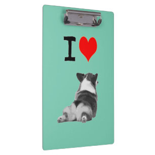 Pranchetas Eu amo bumbuns do Corgi
