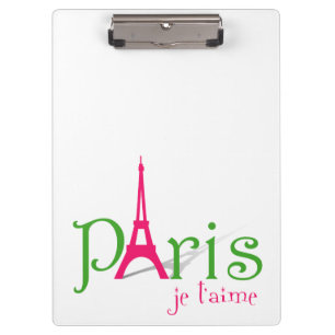 Pranchetas Eu amo Paris