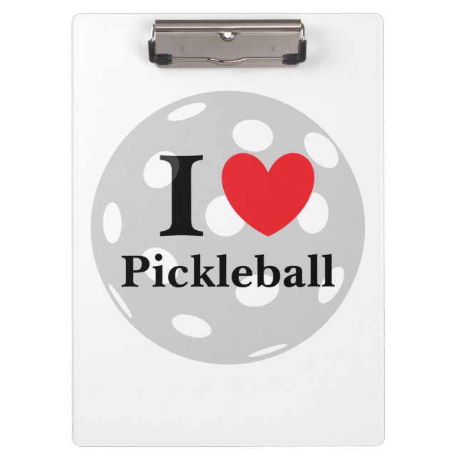 Pranchetas "Eu Amo Pickleball" (Frente)