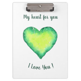 Pranchetas Eu Amo-Te Bastante Verde E Azul, Aniversário