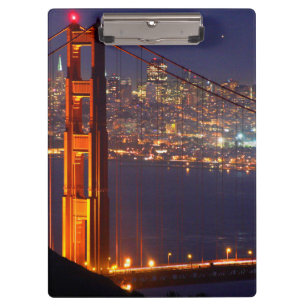 Pranchetas EUA, Califórnia. Golden Gate Bridge à Noite