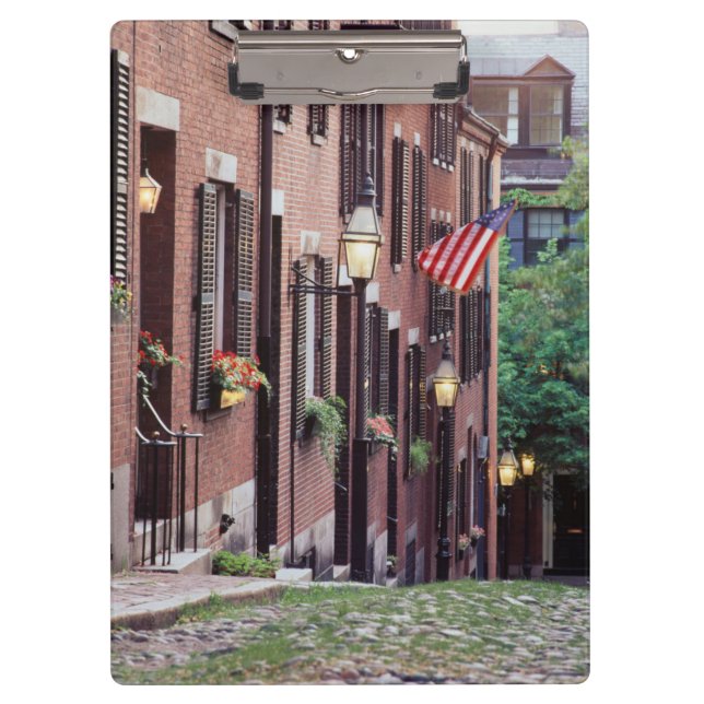 Pranchetas EUA, Massachusetts, Boston, Casas ao longo de Acor (Frente)
