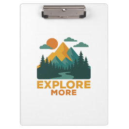 Pranchetas Explore mais - Retro Mountain & Forest Adventure