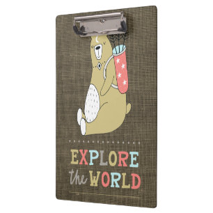 Pranchetas Explore o Urso do Boho Mundial