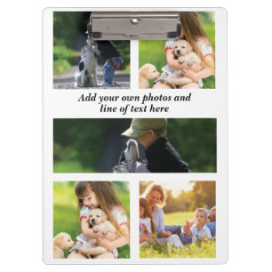 Pranchetas Faça sua própria colagem de fotos e texto