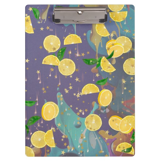 Pranchetas Falling oranges Clipboard (Frente)