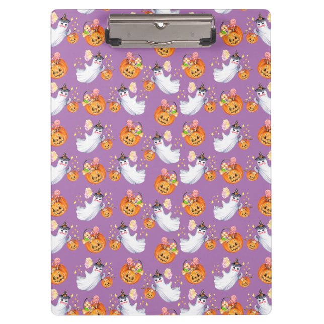 Pranchetas Fantasma do Dia das Bruxas e padrão perfeito de do (Frente)