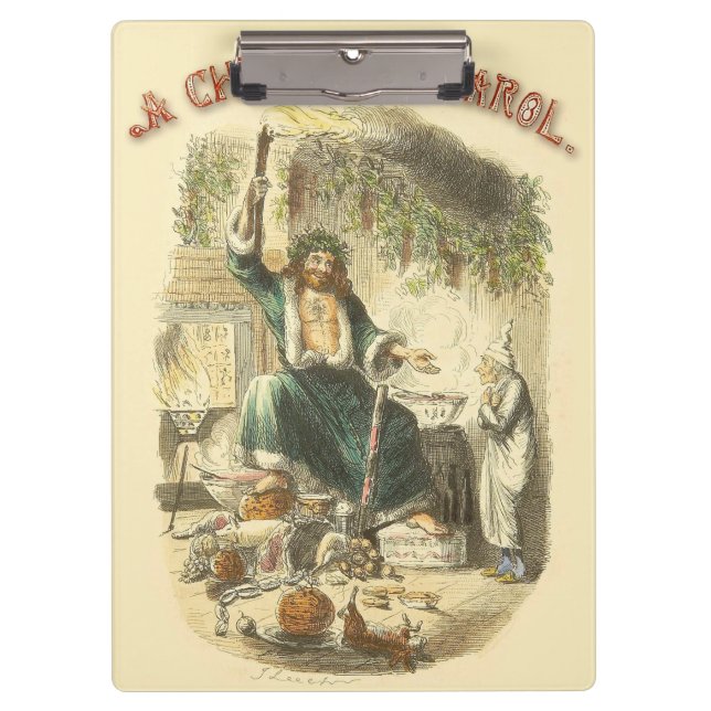 Pranchetas Fantasma do Natal Presente Scrooge (Frente)