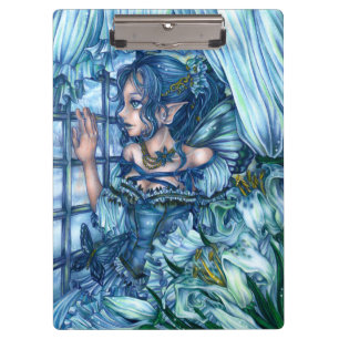 Pranchetas Fantasy Fairy Anime Girl Victorian Blue