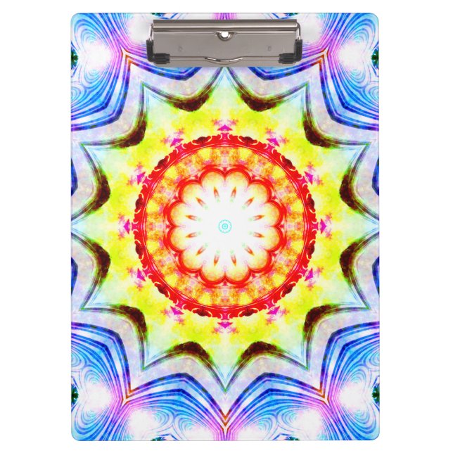 Pranchetas Fantasy Priest Mage Magical Vibrant Mandela (Frente)