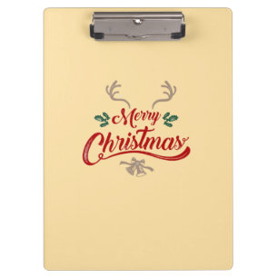 Pranchetas Feliz Design de Natal Vermelho e Verde