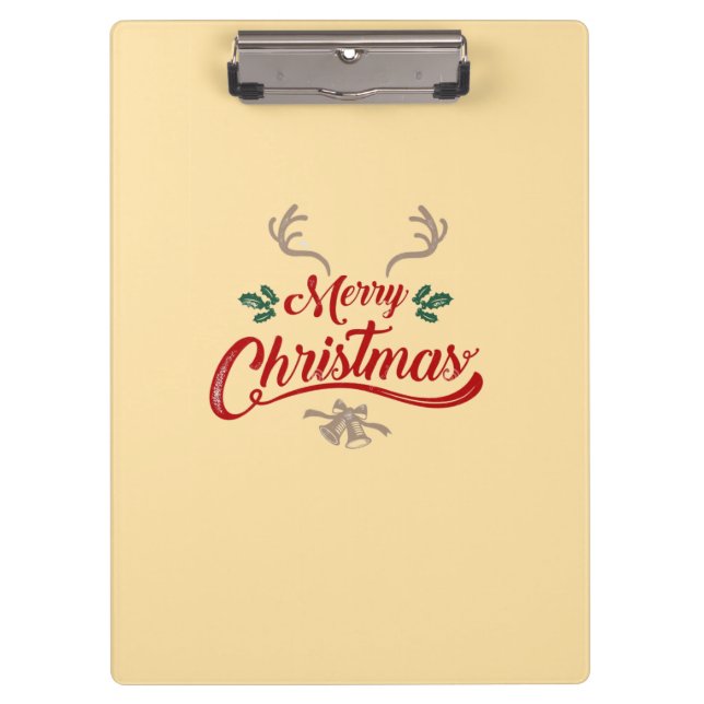 Pranchetas Feliz Design de Natal | Vermelho e Verde (Frente)