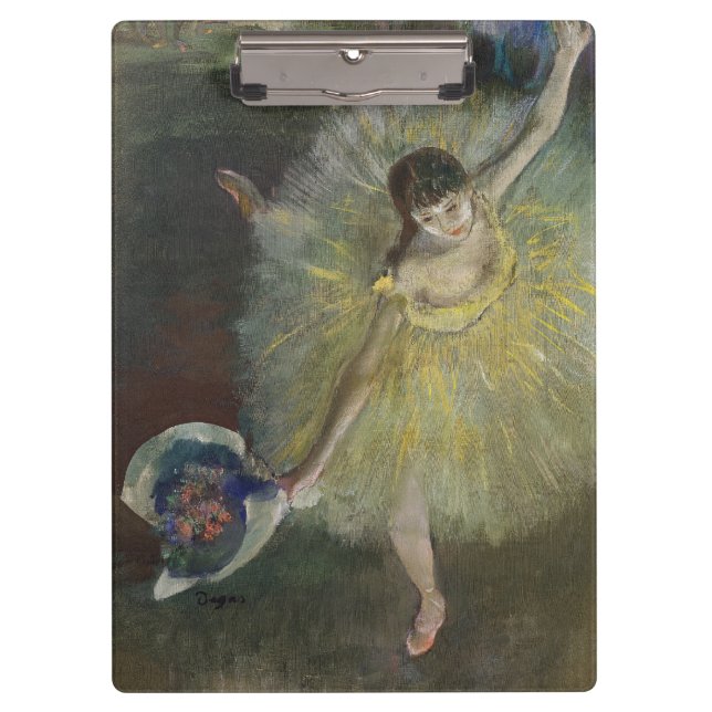 Pranchetas Fim de um Arabesque, 1877 de Edgar Degas | (Frente)