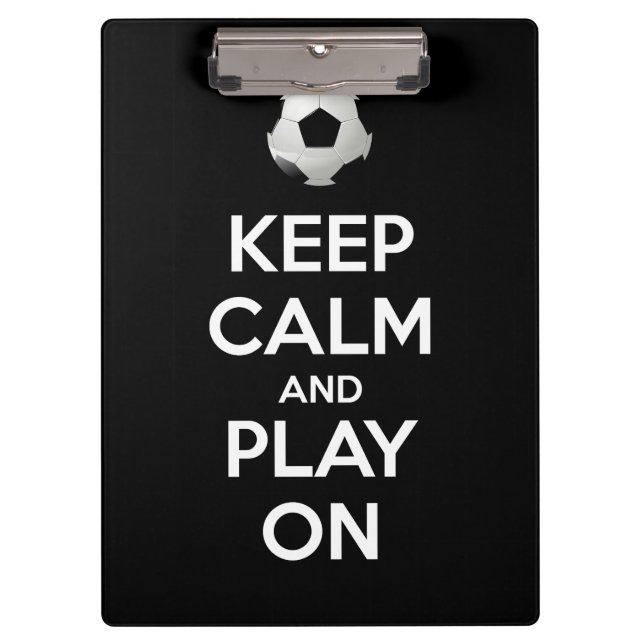 Pranchetas Fique calmo e jogue (Frente)