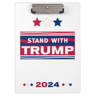 Pranchetas Fique com Trump~2024~MAGA