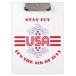 Pranchetas Fique voando é 4 de julho