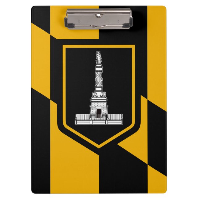 Pranchetas Flag of Baltimore, Maryland Clipboard (Frente)