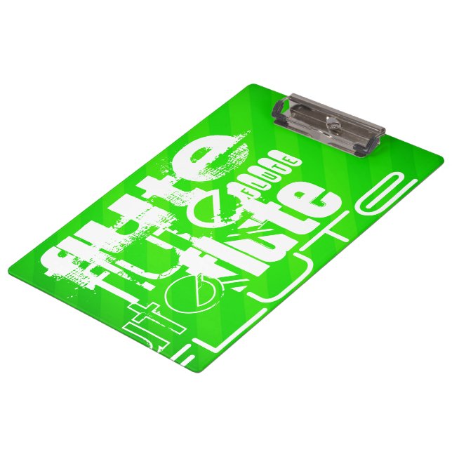 Pranchetas Flauta; Brisas Verdes Neon (Inclinado)