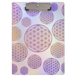 Pranchetas Flor da Vida / Blume des Lebens - violeta padrão
