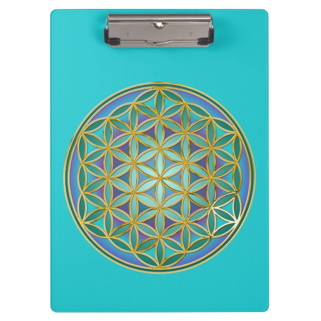 Pranchetas FLOR DA VIDA - Design de Geometria Sagrada 1 (Frente)