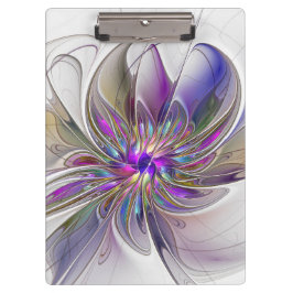 Pranchetas Flor de Arte Abstrato, Enérgica e Colorida