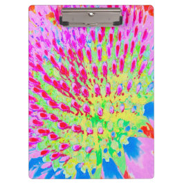 Pranchetas Flor de Cone Abstrata Arco-Íris Multicolorida