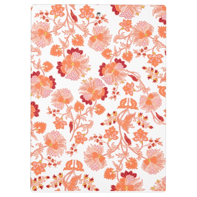 Pranchetas "Flor de Coral" Capa Dura Espiral Artística  (Verso)