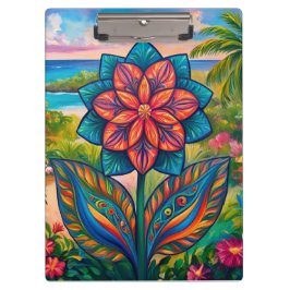 Pranchetas Flor de Fantasia Tropical Vibrante no Paraíso