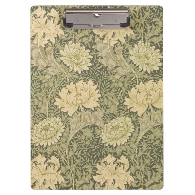 Pranchetas Flor de Salvia Crisântemo William Morris (Frente)