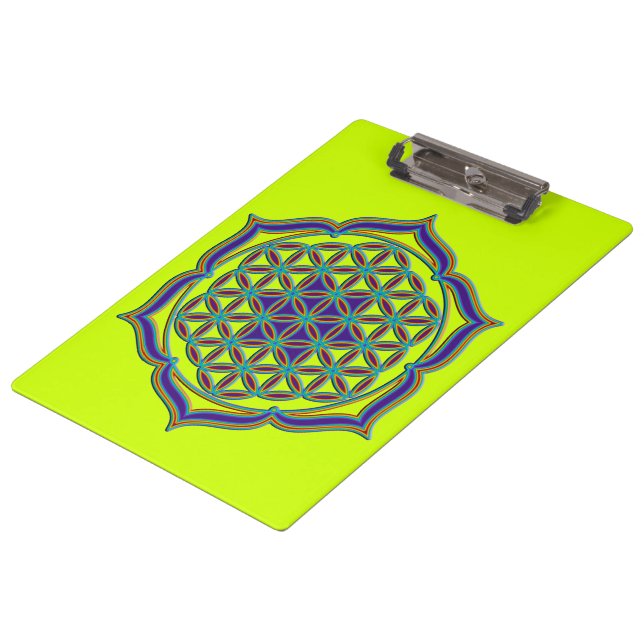 Pranchetas Flor De Vida / Blume des Lebens - Lotus Contour (Inclinado)