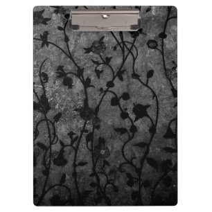 Pranchetas Floral antigo gótico preto e branco