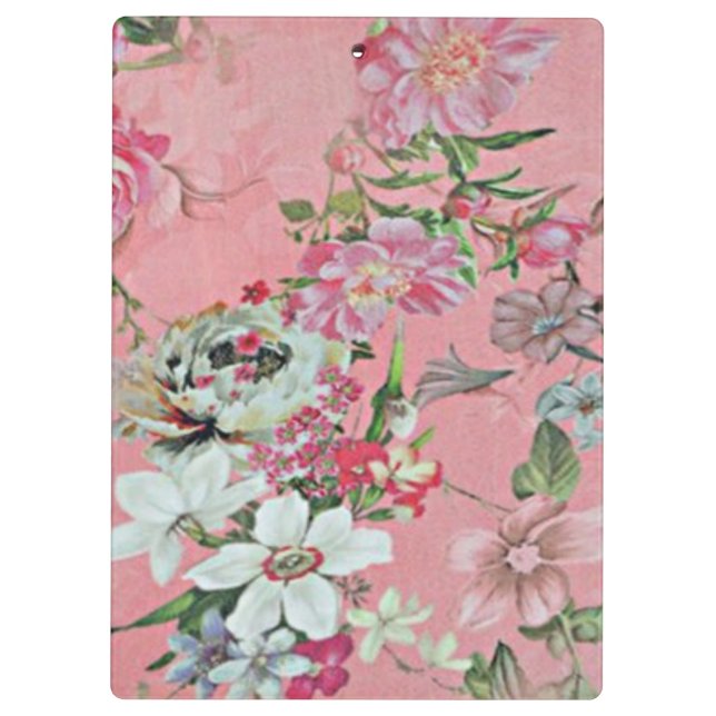 Pranchetas Floral Cherry Blossom Pattern  Notepad Notebook (Verso)