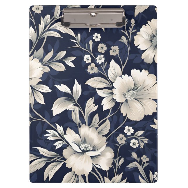 Pranchetas Floral em Azul (Frente)