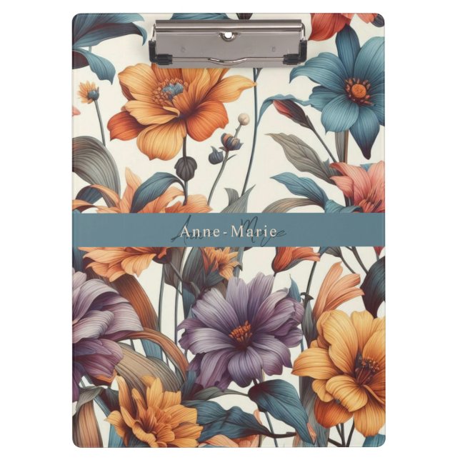 Pranchetas Floral rustic vintage elegante na moda (Frente)
