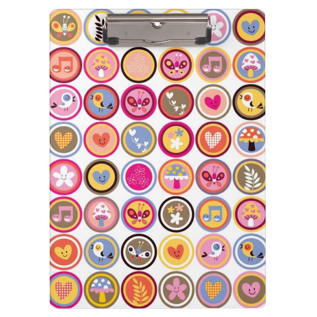 Pranchetas flores bonitos, pássaros, teste padrão dos (Frente)