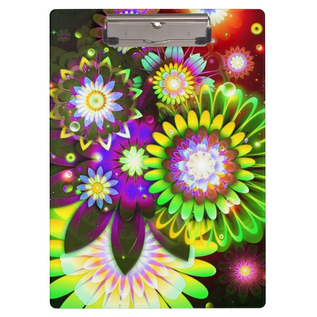 Pranchetas Flores de Área de Transferência/Vibrantes (Frente)