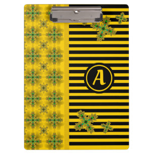 Pranchetas Flores de Artdeco em Estilo Retroativo com monogra