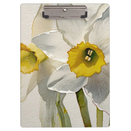 Pranchetas Flores de Íris em Aquarela Moderna