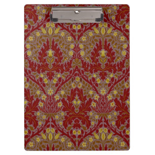 Pranchetas Flores de Outono Vintage Vermelho Dourado William
