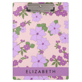 Pranchetas Flores Roxas, Padrão De Flores, Seu Nome