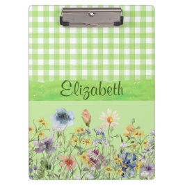 Pranchetas Flores selvagens no Verde