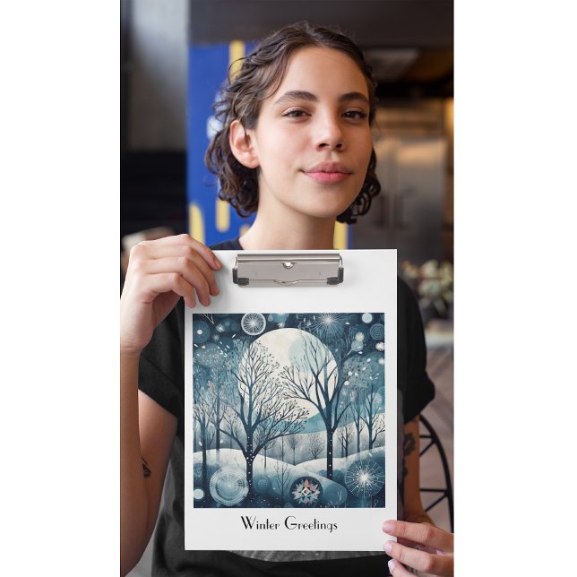 Pranchetas Floresta Nórdica Moonliada, personalizável (Criador carregado)