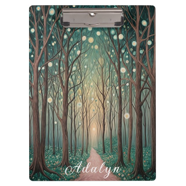 Pranchetas Florestas Phantoms: Luzes Flutuantes na Madeira No (Frente)