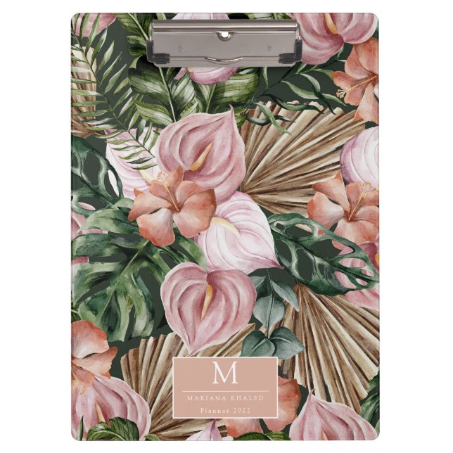 Pranchetas Florestas Tropicais Folhas da floresta tropical Fl (Frente)