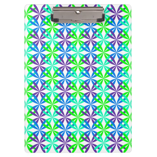 Pranchetas Flourish azul (Frente)