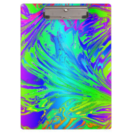 Pranchetas Fluid Rainbow Abstrato Paint Splatters