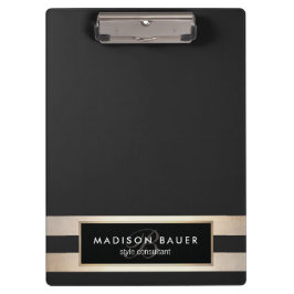 Pranchetas Folha de Ouro de Elegante, Negra-Lata e FAUX