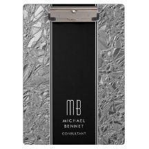 Folha Metálica De Prata Monograma