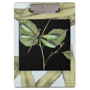 Pranchetas Folhas com Dragonfly Inset por Jennifer Goldberger