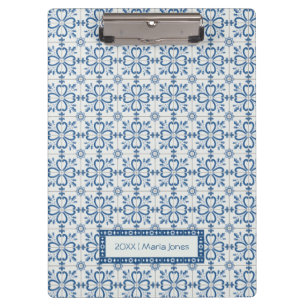 Pranchetas Folhas de Natal e azulejos de flores